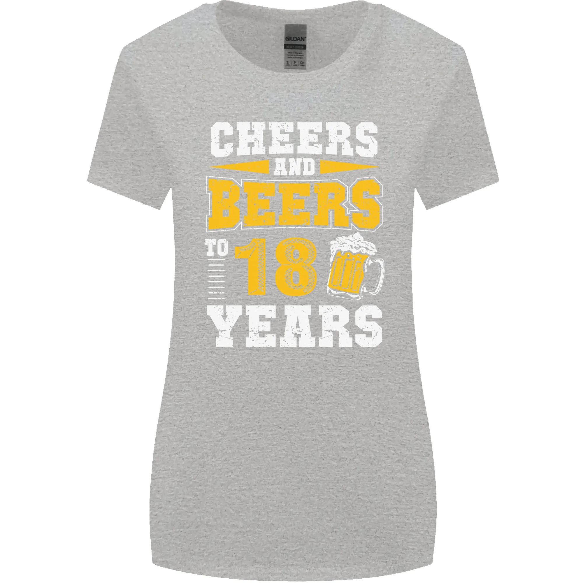 18th Birthday 18 Year Old Funny Alcohol Womens Wider Cut T-Shirt