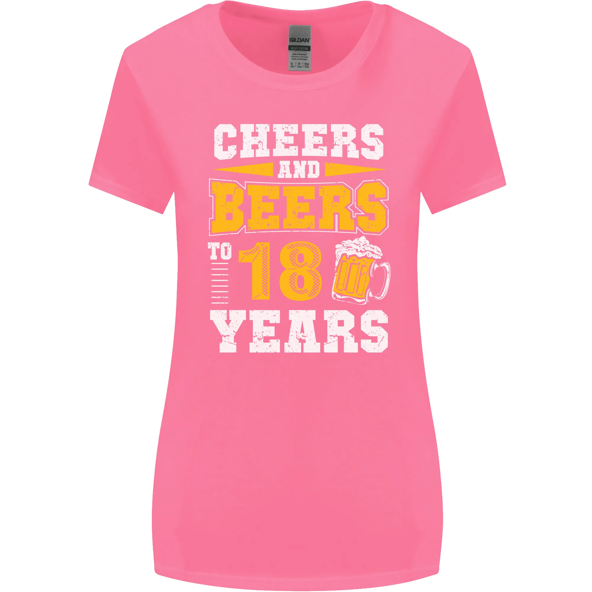 18th Birthday 18 Year Old Funny Alcohol Womens Wider Cut T-Shirt