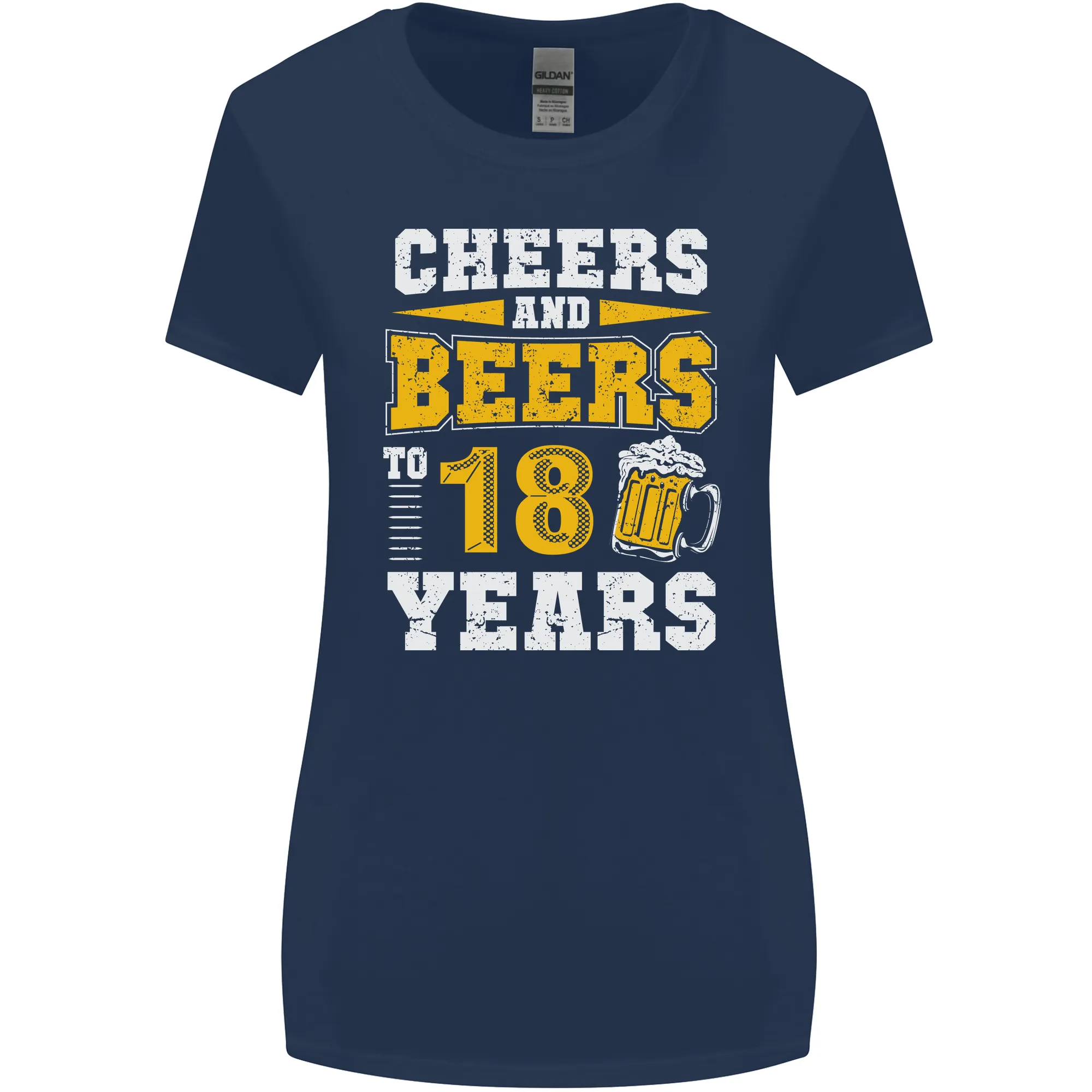 18th Birthday 18 Year Old Funny Alcohol Womens Wider Cut T-Shirt