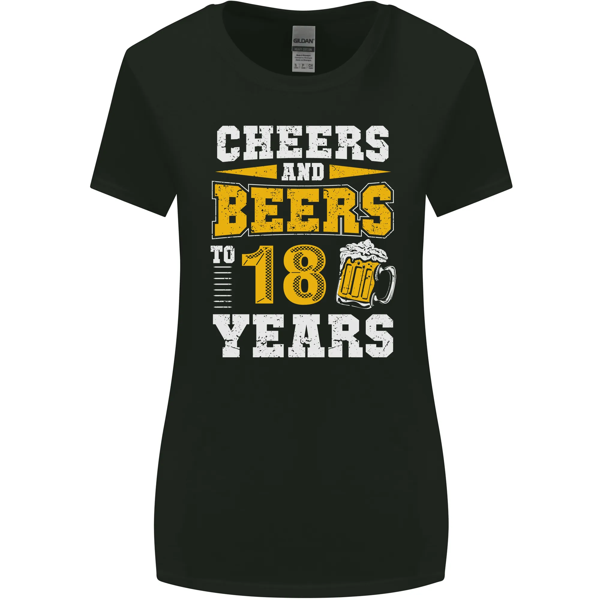 18th Birthday 18 Year Old Funny Alcohol Womens Wider Cut T-Shirt