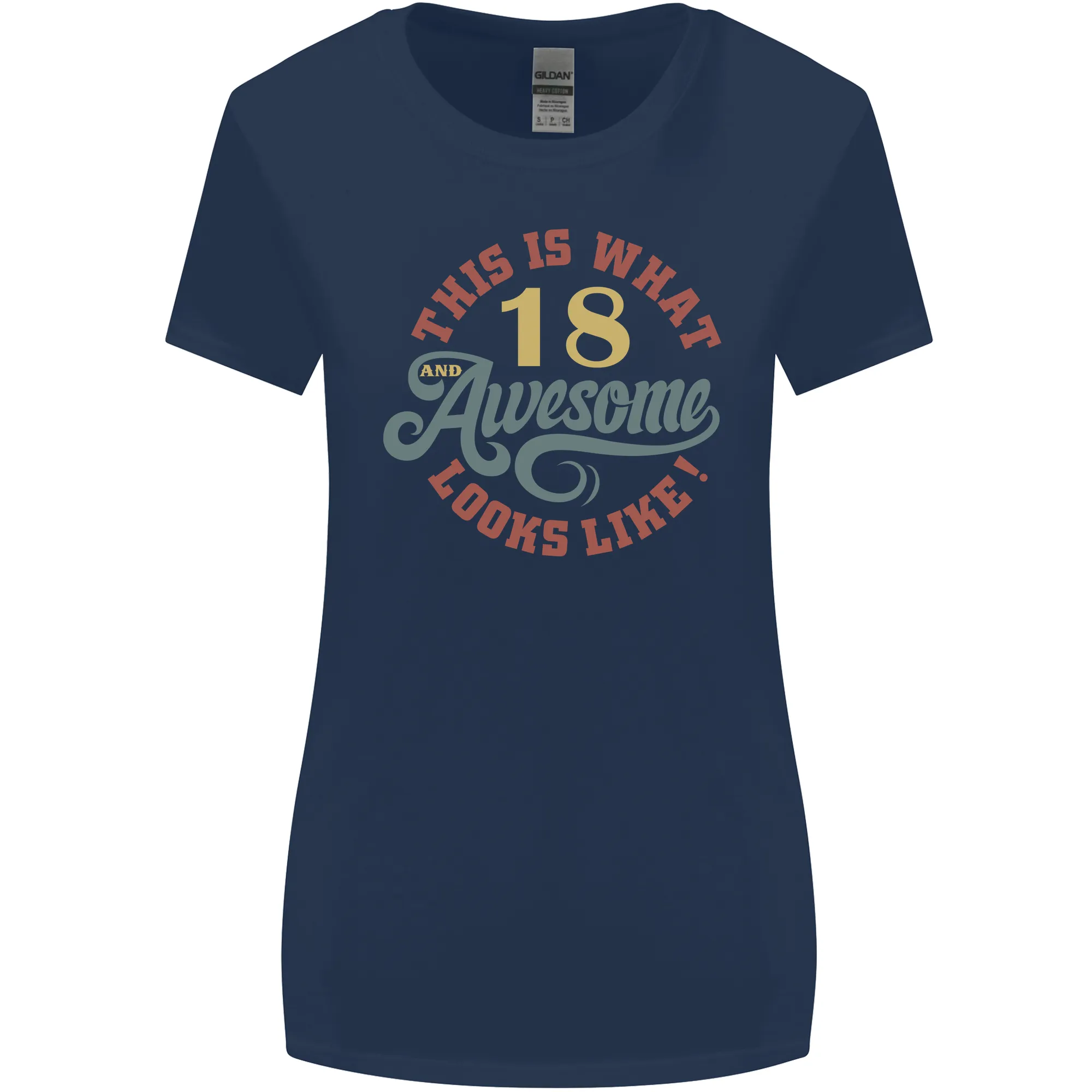 18th Birthday 80 Year Old Awesome Looks Like Womens Wider Cut T-Shirt