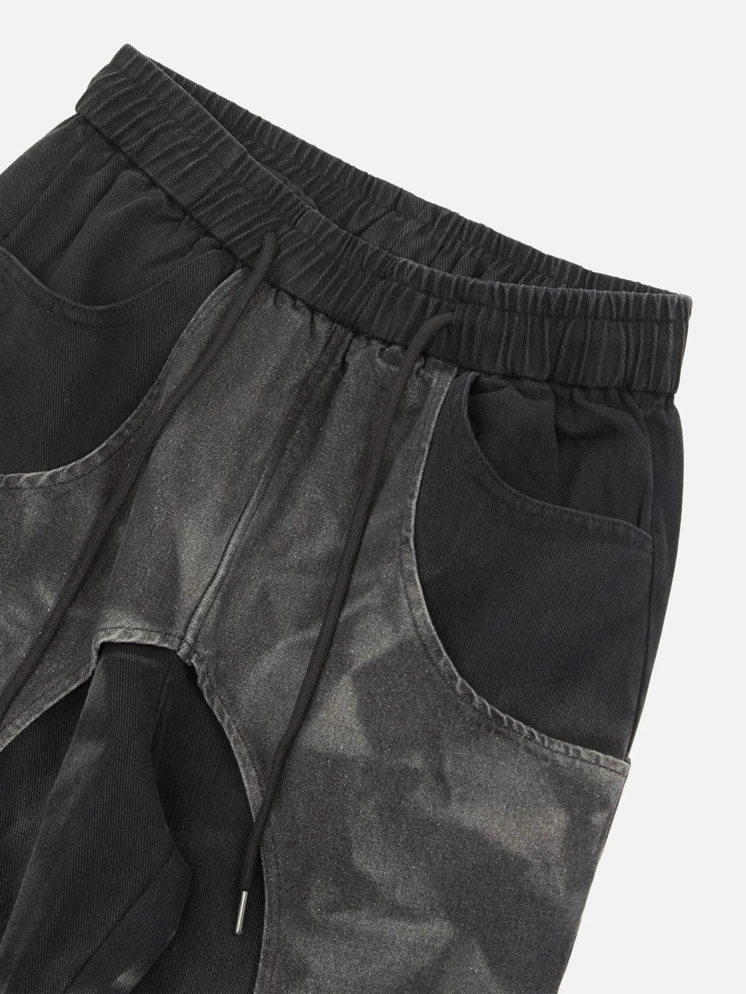 1984 Distressed Tie-dye Cutout Hip-hop Sweatpants