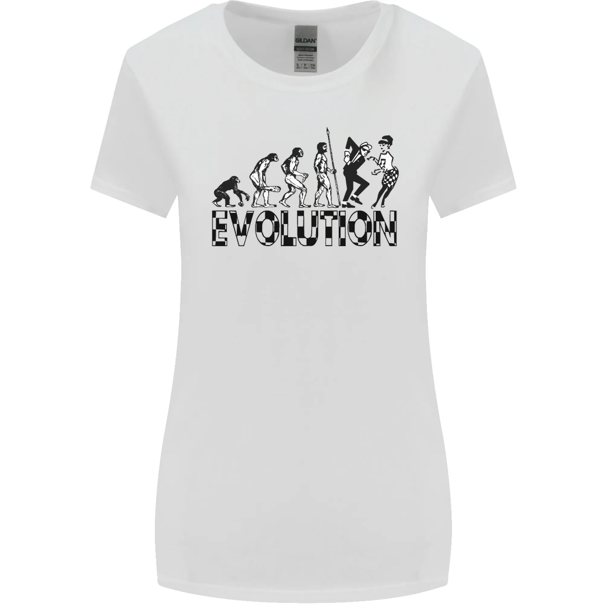 2 Tone Evolution Music 2Tone SKA Womens Wider Cut T-Shirt