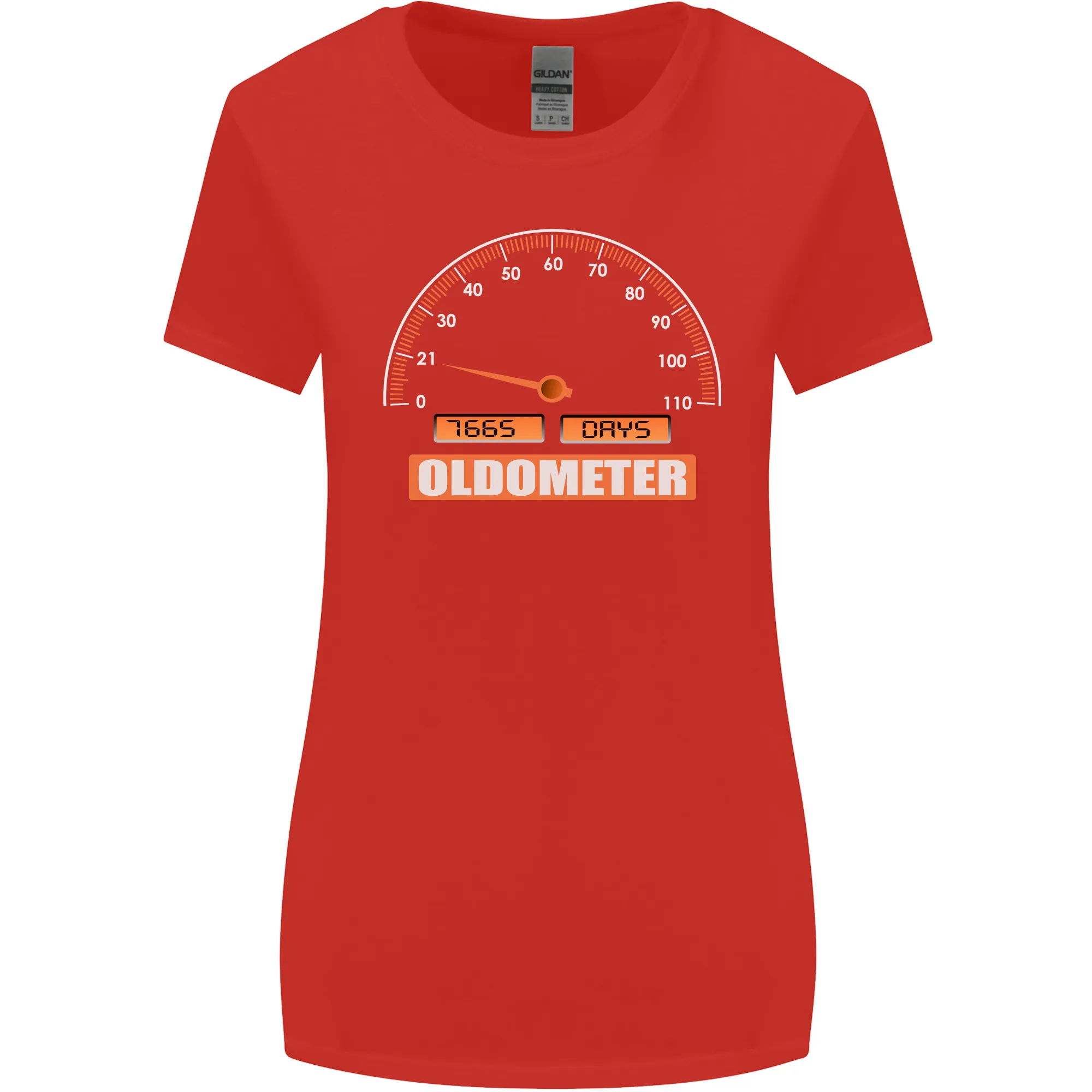 21st Birthday 21 Year Old Ageometer Funny Womens Wider Cut T-Shirt