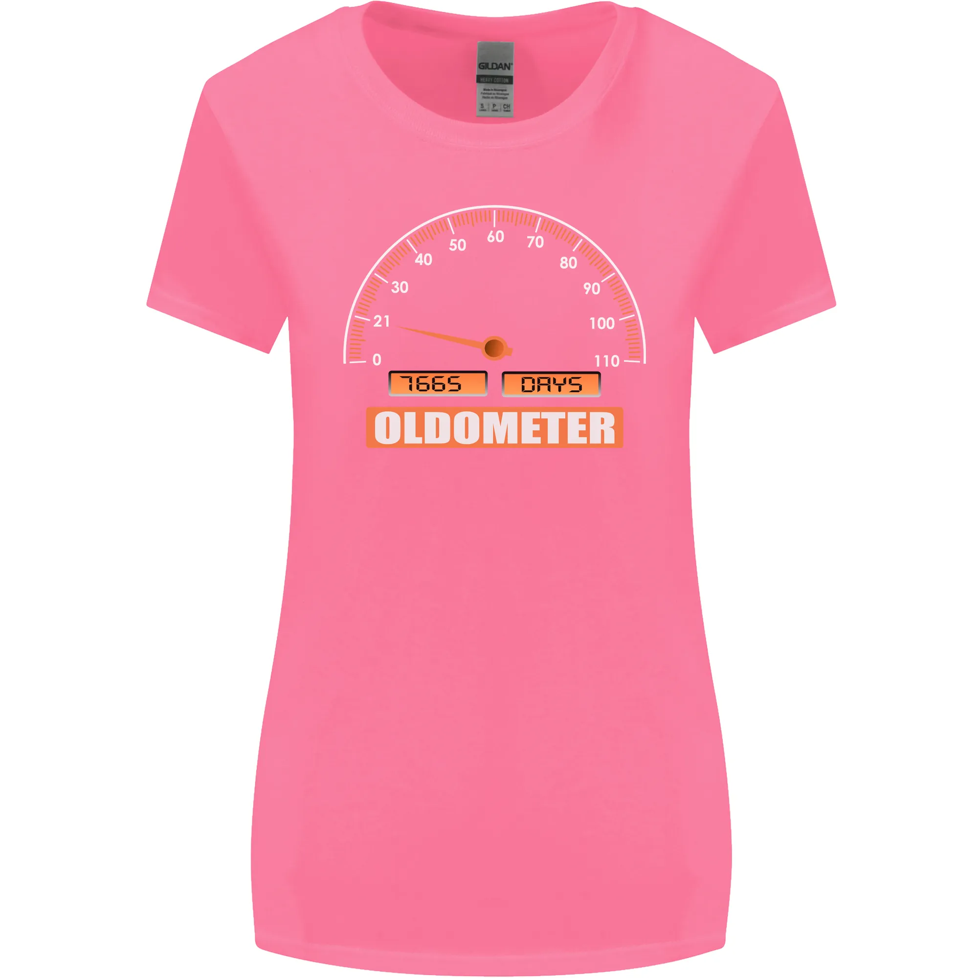 21st Birthday 21 Year Old Ageometer Funny Womens Wider Cut T-Shirt