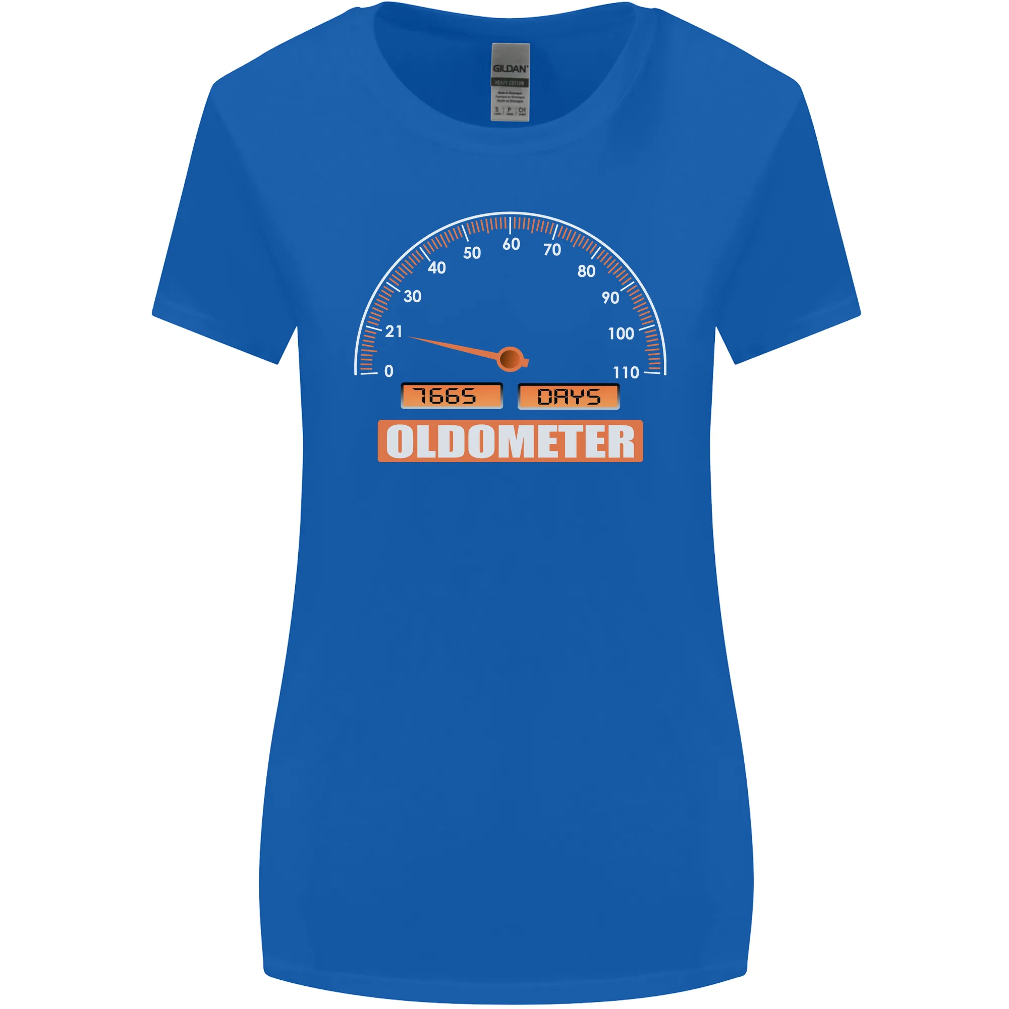 21st Birthday 21 Year Old Ageometer Funny Womens Wider Cut T-Shirt