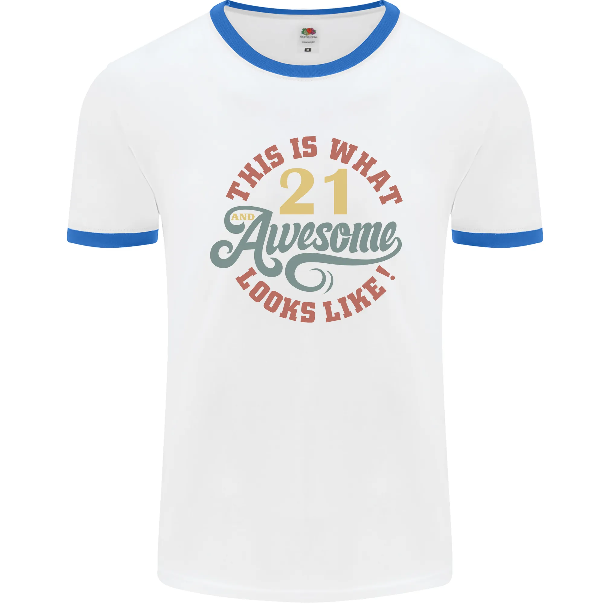 21st Birthday 21 Year Old Awesome Looks Like Mens Ringer T-Shirt