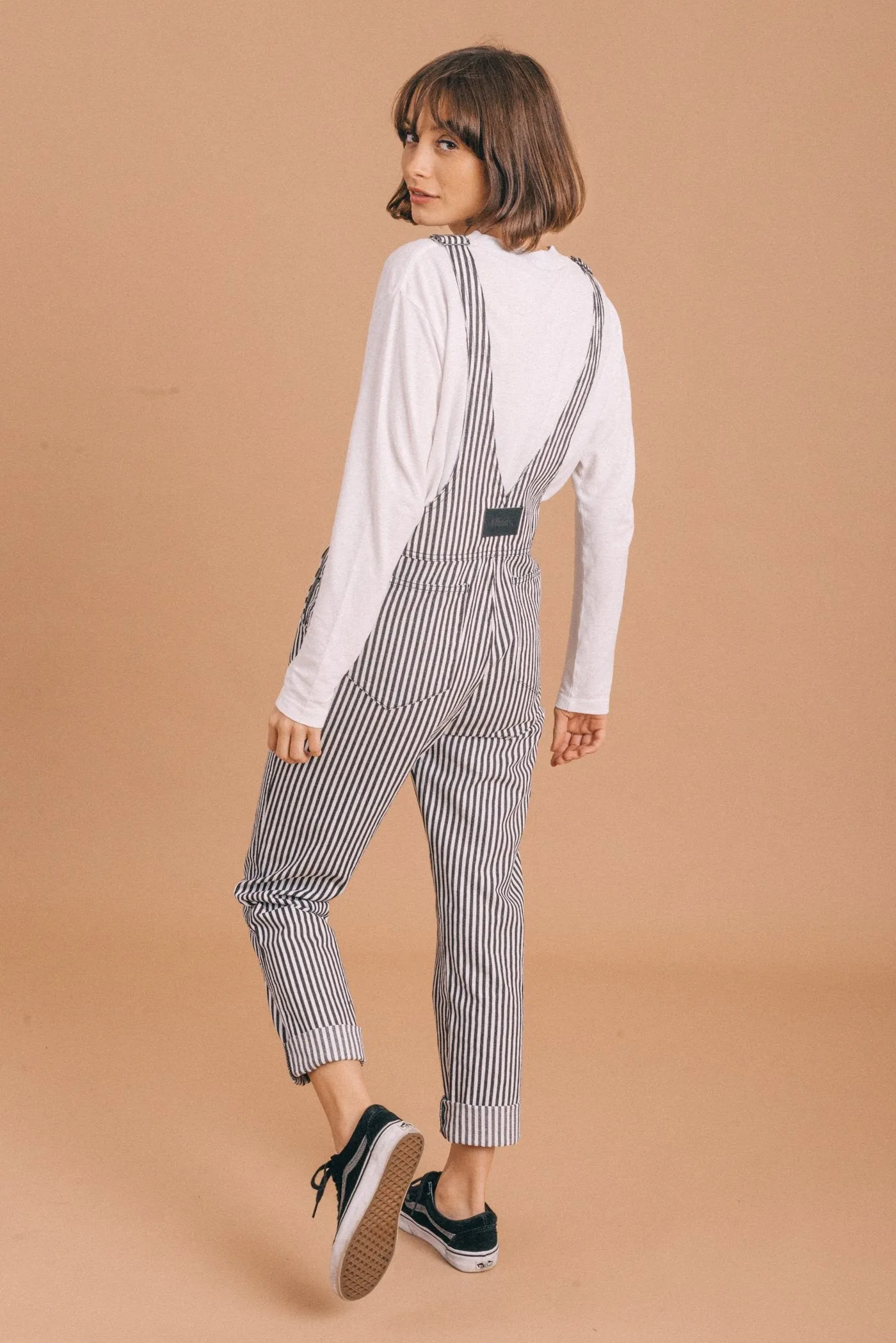 Afends Womens Siren - Denim Long Overalls