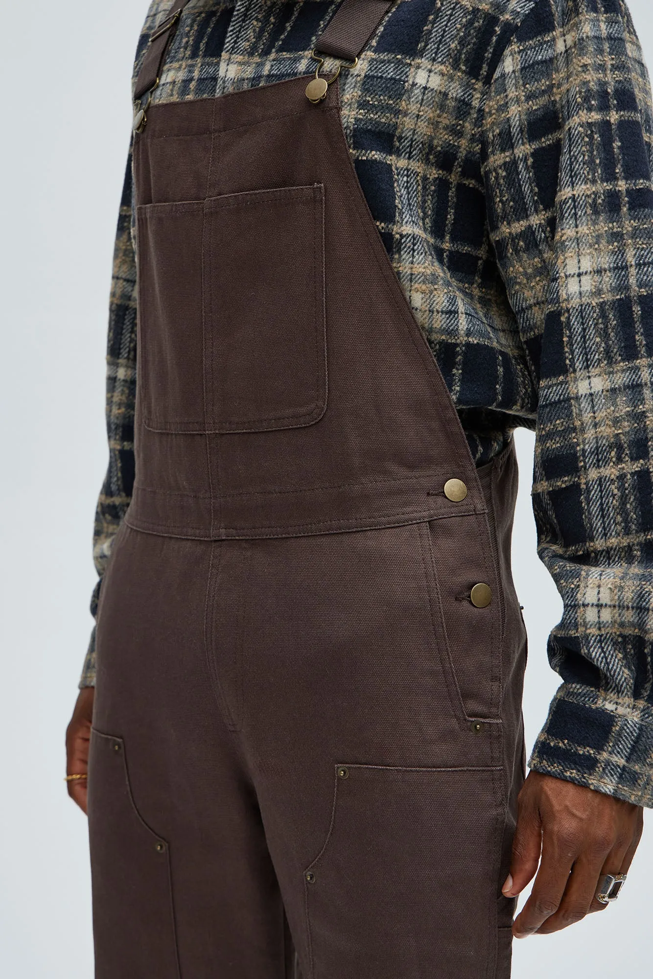 Alexander Utility Canvas Overalls - Brown