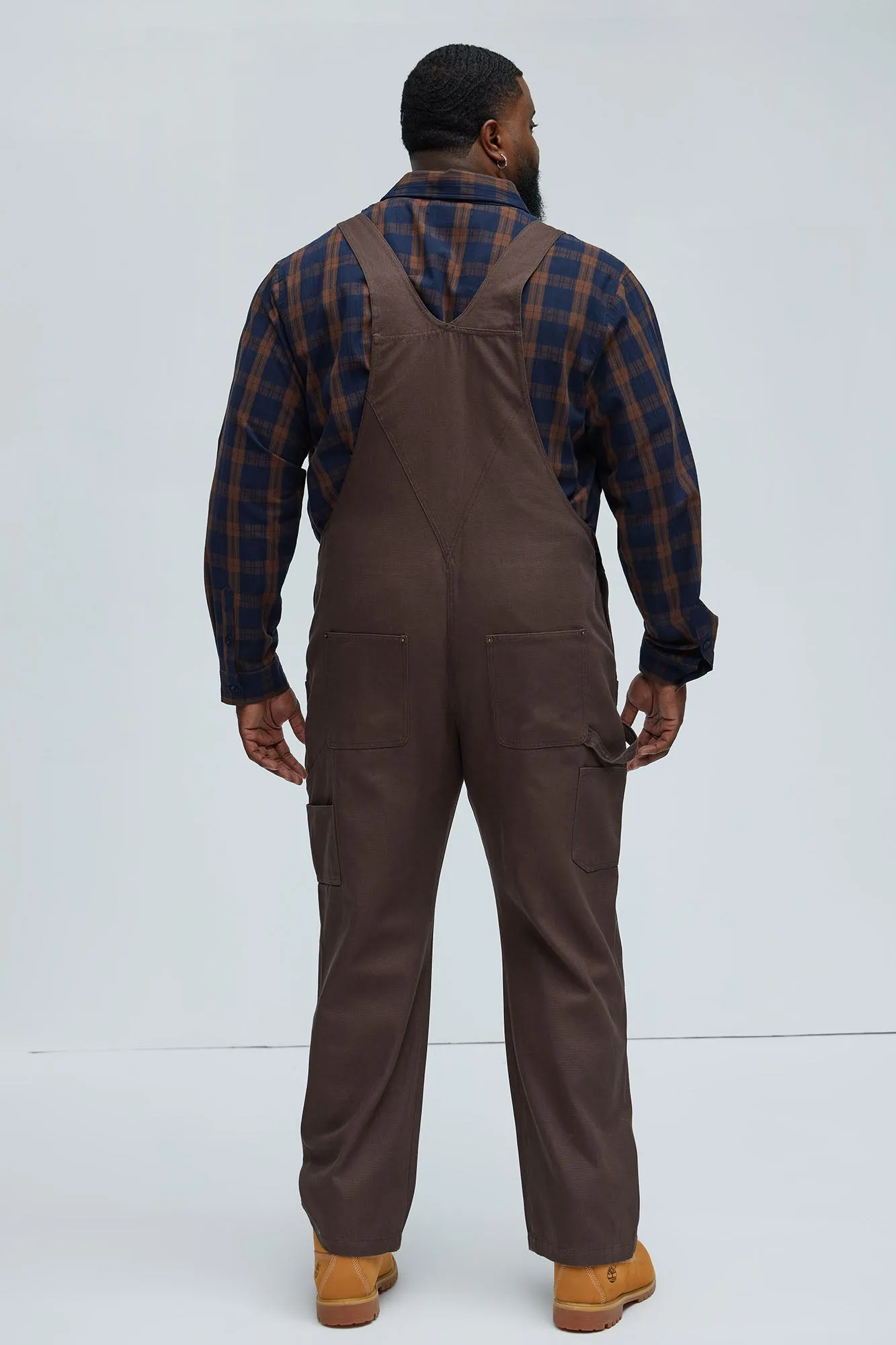 Alexander Utility Canvas Overalls - Brown