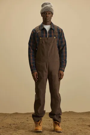 Alexander Utility Canvas Overalls - Brown
