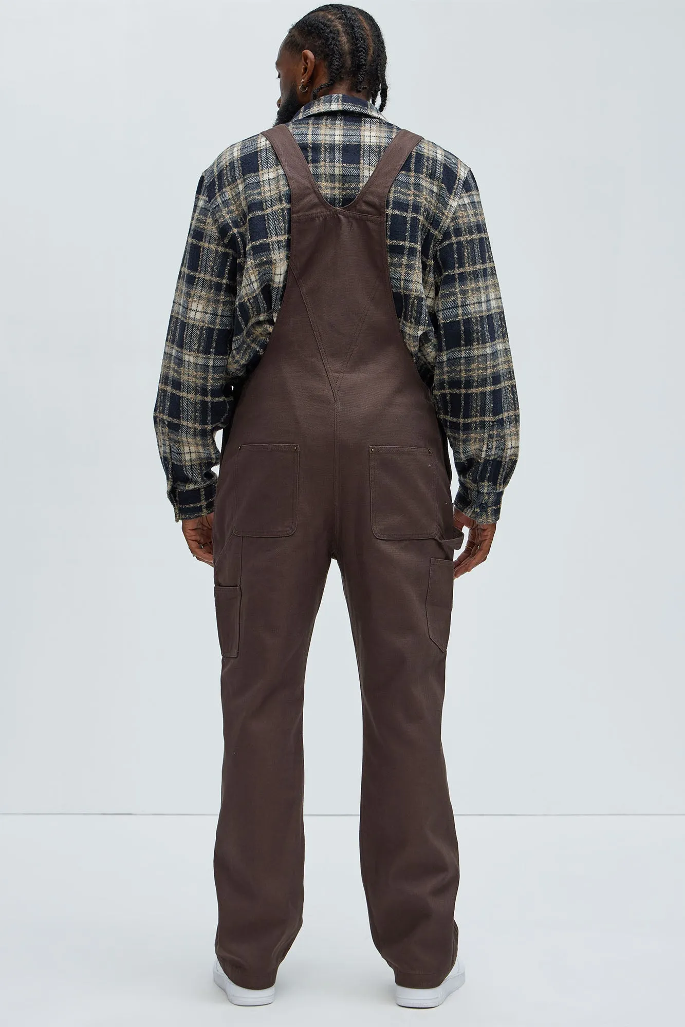 Alexander Utility Canvas Overalls - Brown
