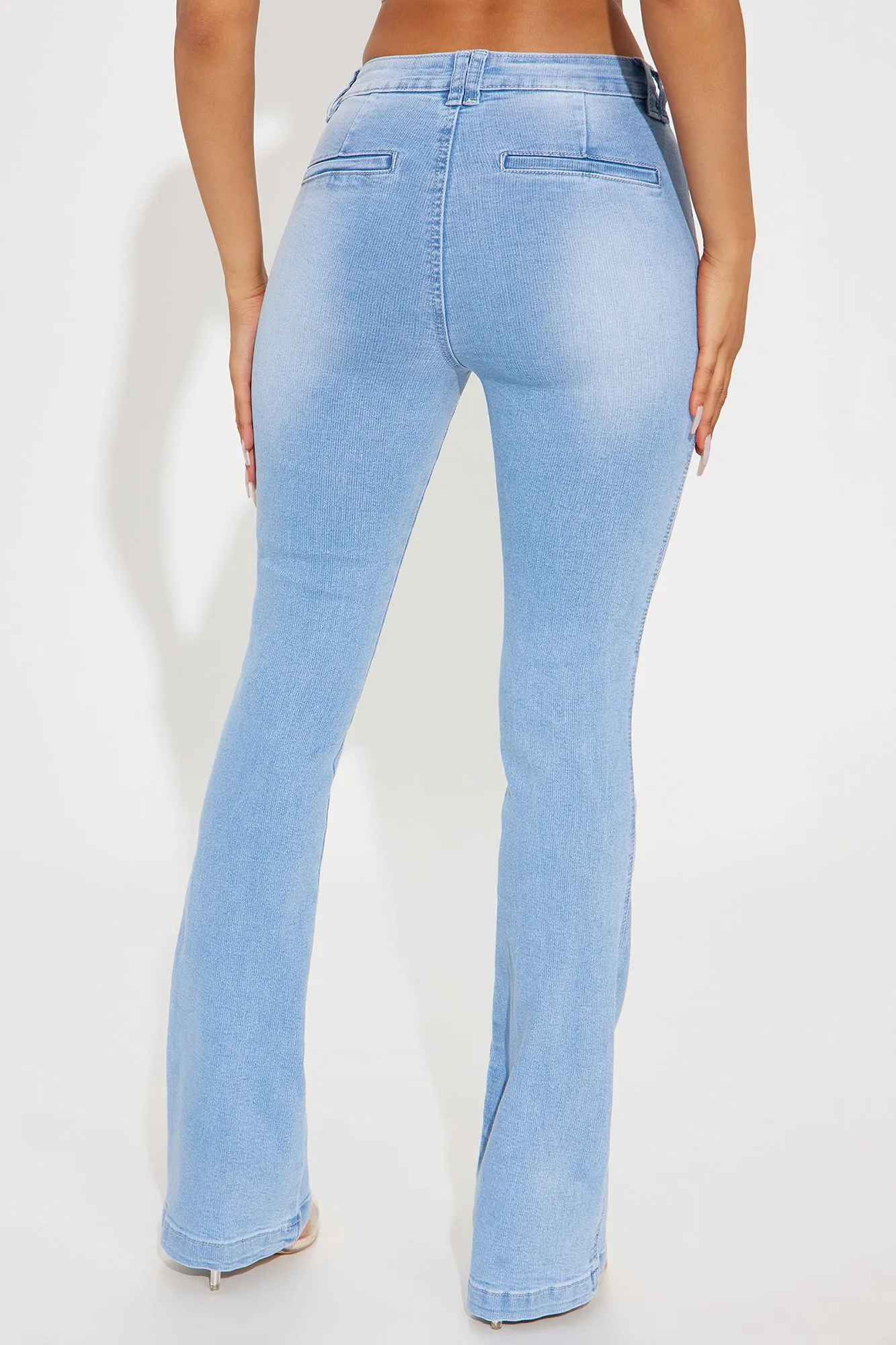 All About It Stretch Bootcut Jeans - Light Wash