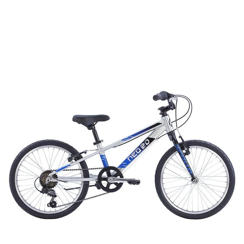 Apollo Neo  20" 6s Kids Bikes - Brushed Alloy / Black / Blue Fade