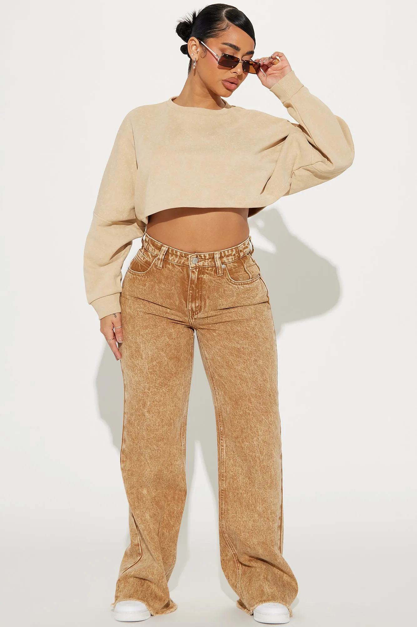 Ashtin Baggy Jeans - Mustard