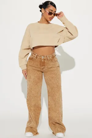 Ashtin Baggy Jeans - Mustard