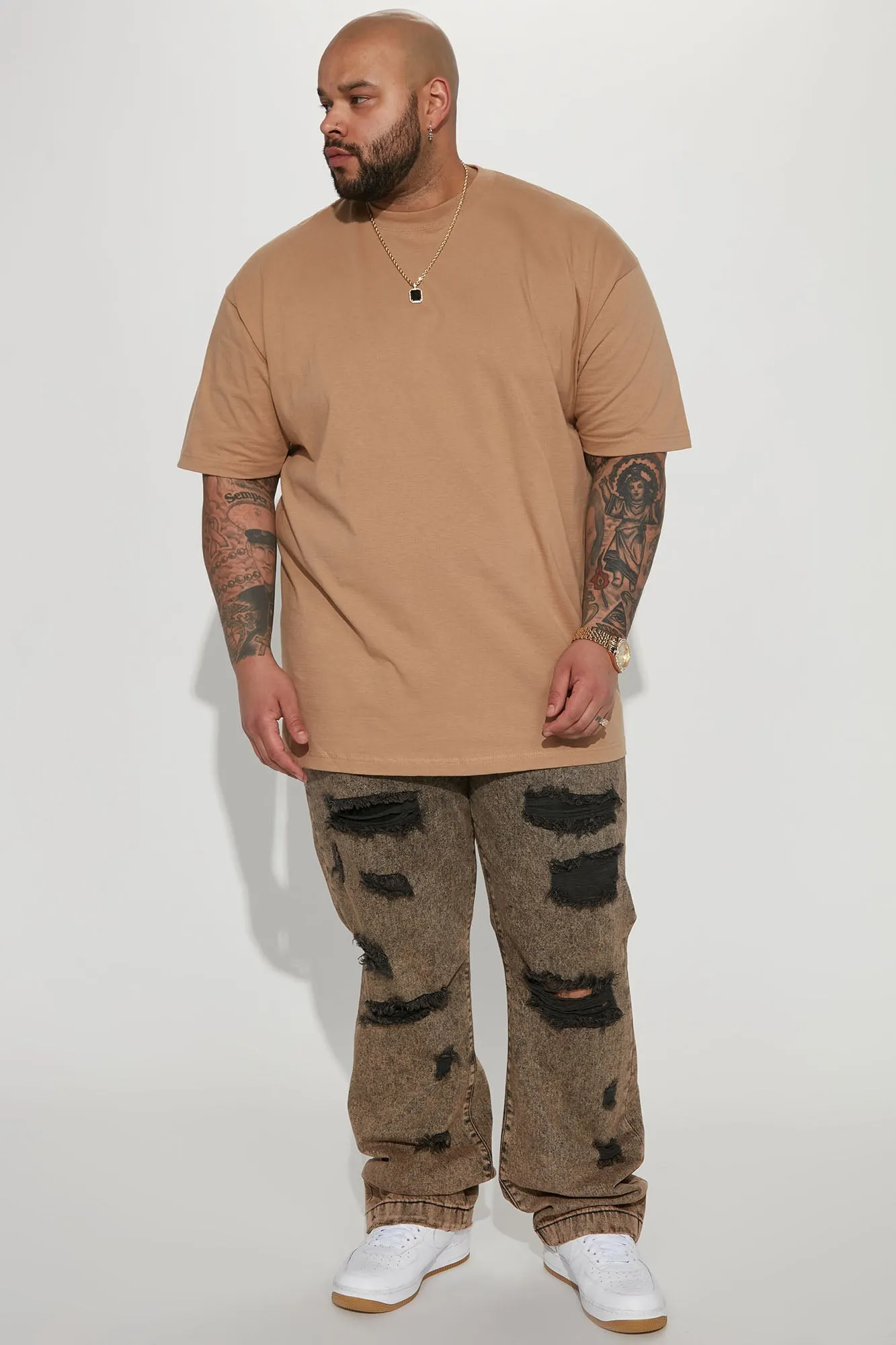 Been Through It Baggy Jeans - Acid Wash Black