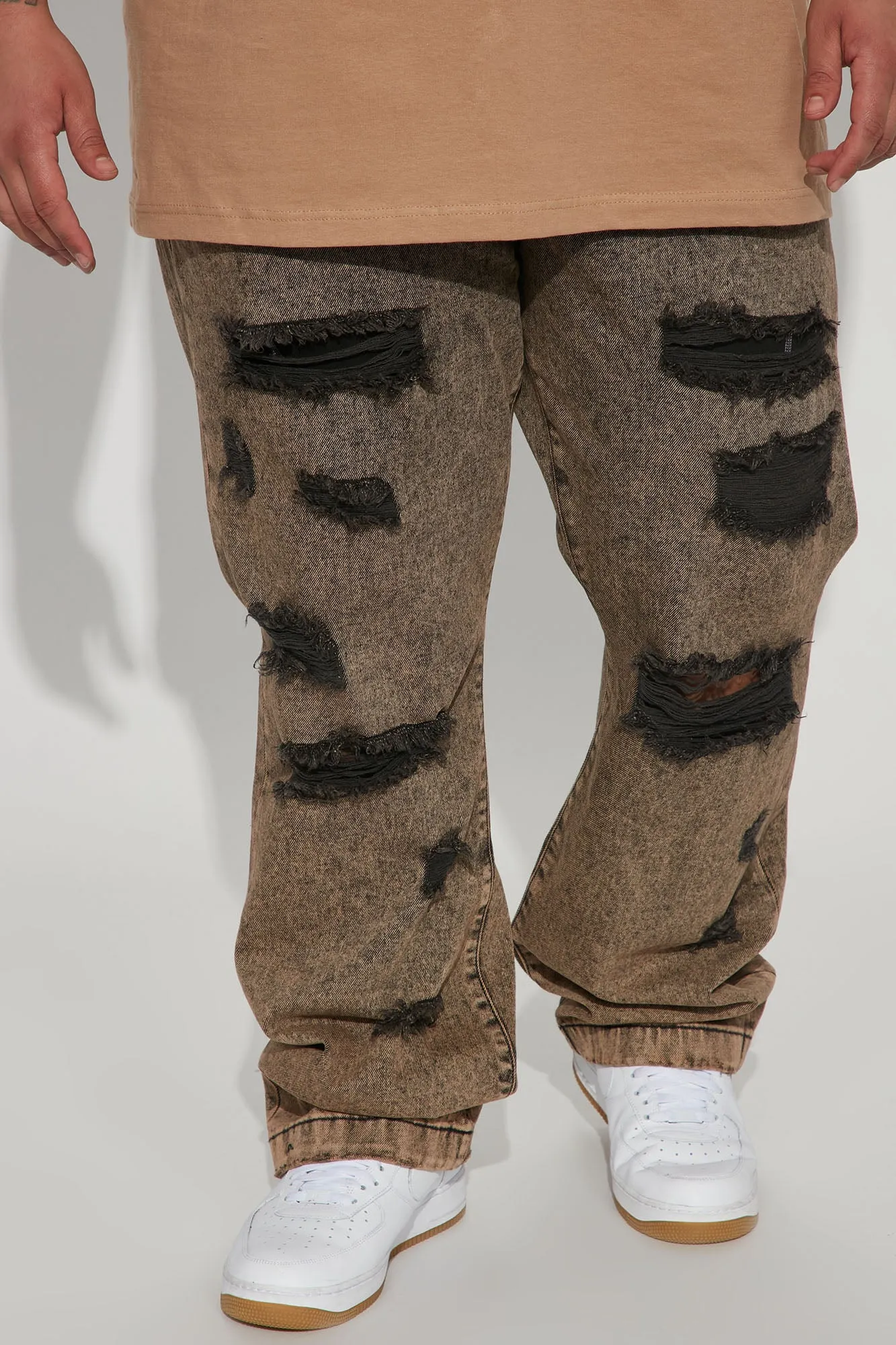 Been Through It Baggy Jeans - Acid Wash Black