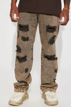 Been Through It Baggy Jeans - Acid Wash Black