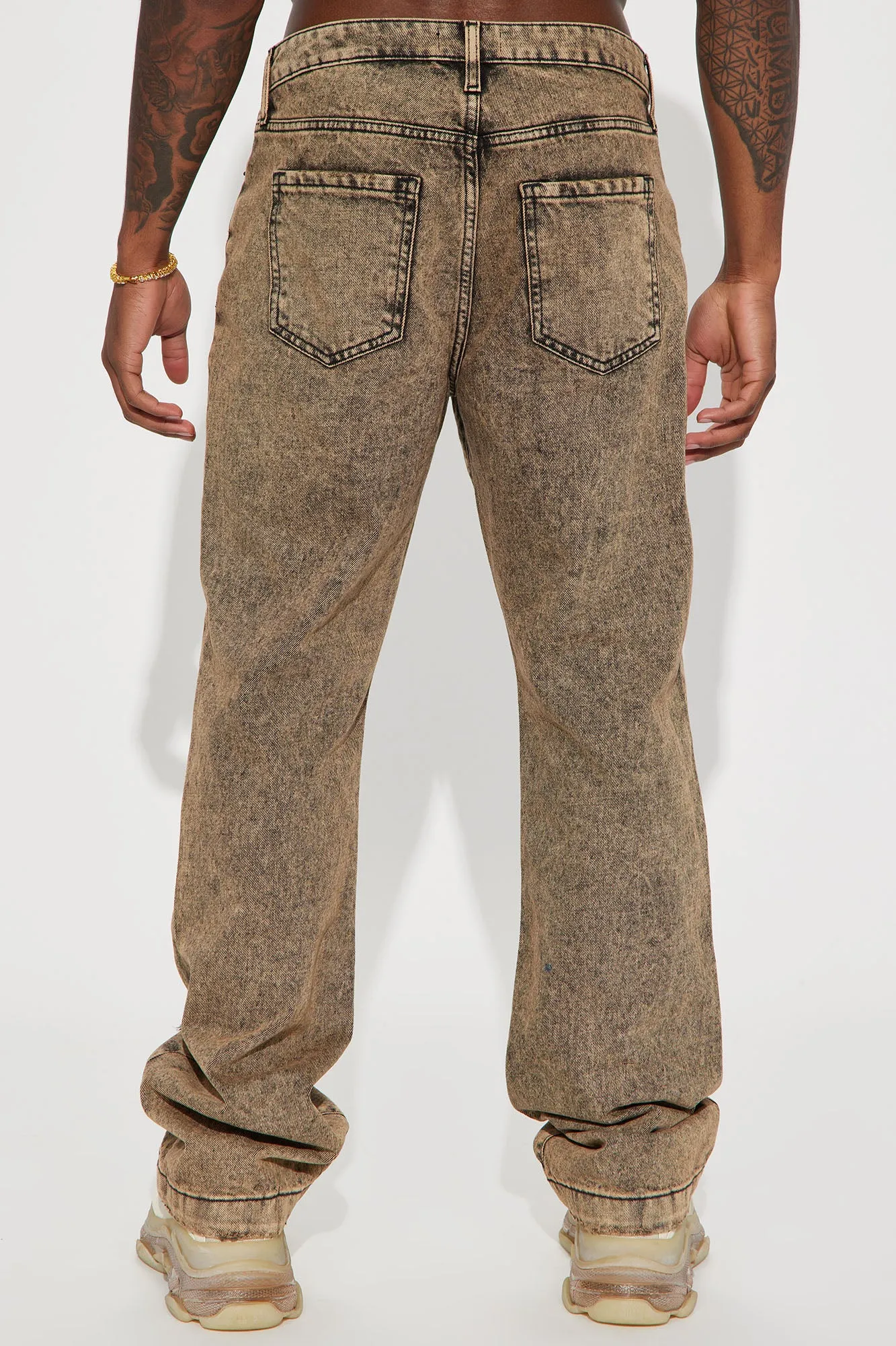 Been Through It Baggy Jeans - Acid Wash Black