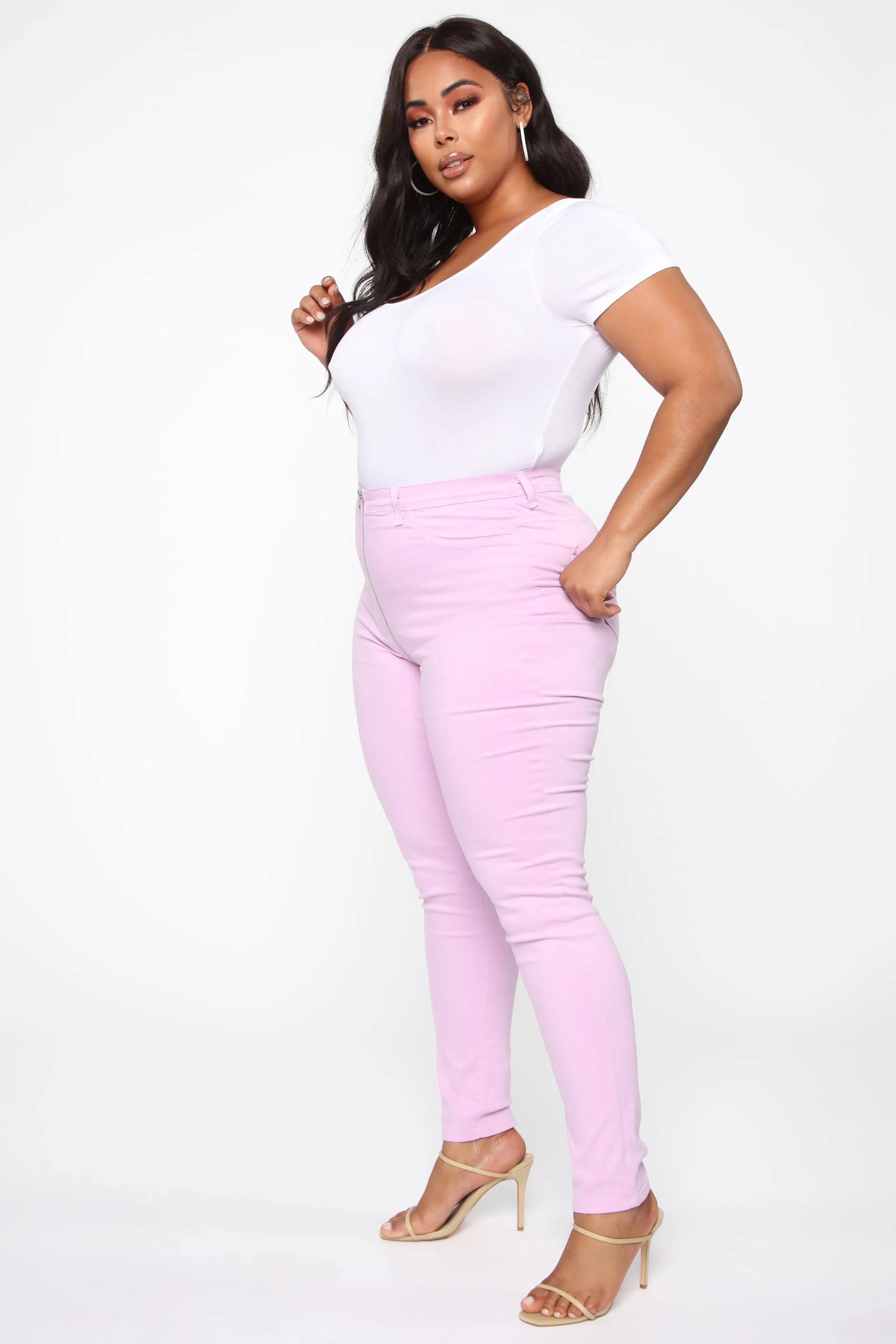 Being Extra II Skinny Jeans - Lavender