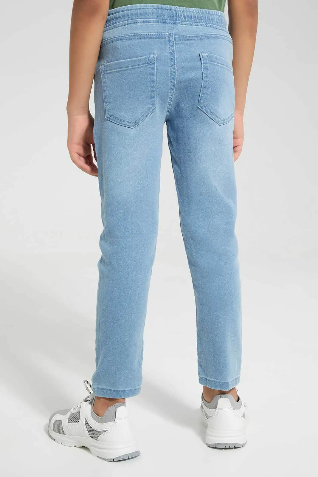Blue Elasticated Waist Jean