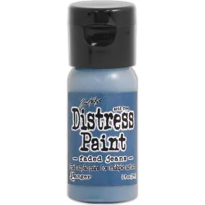 Faded Jeans - Distress Paint Flip Top
