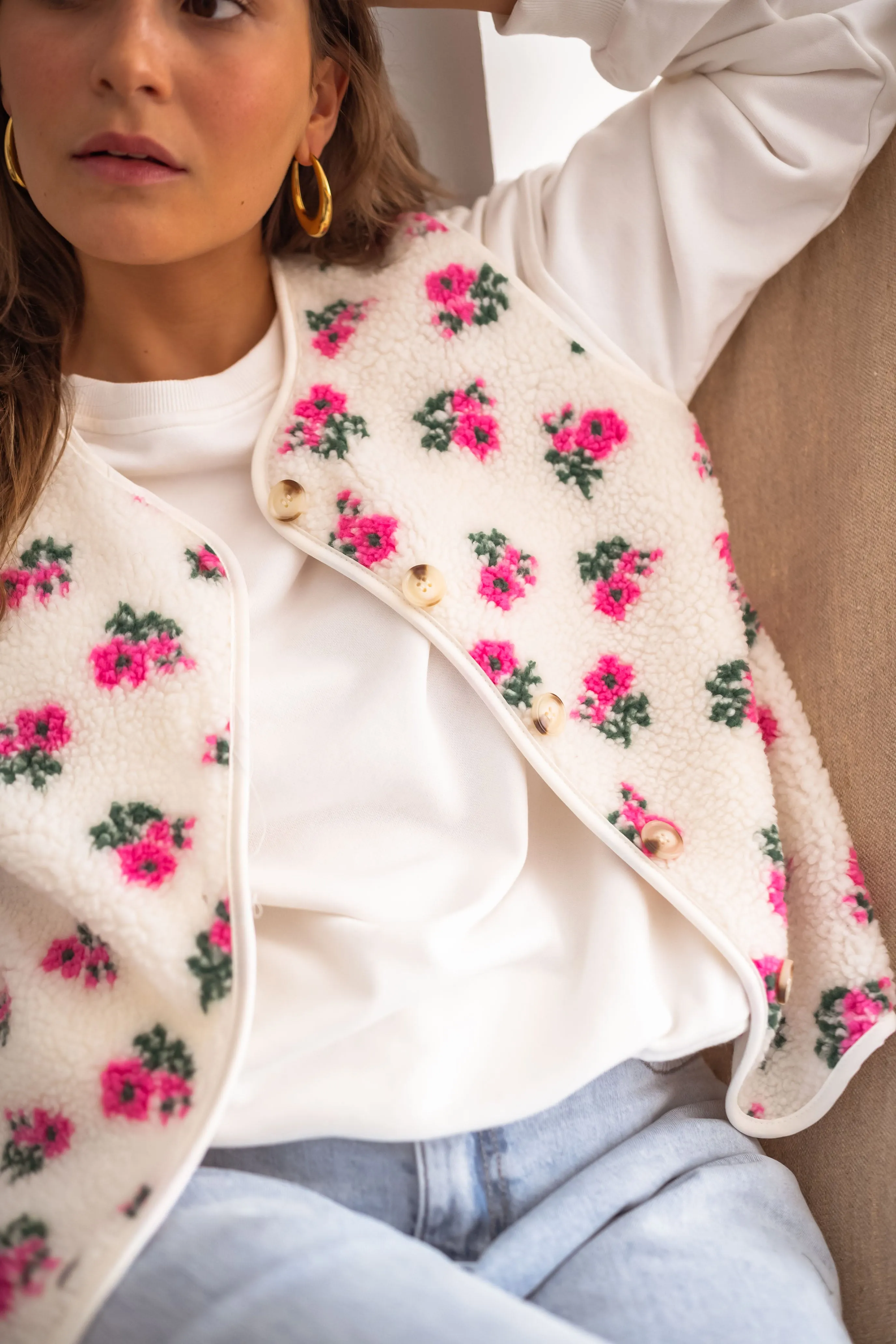 Floral Linda Vest