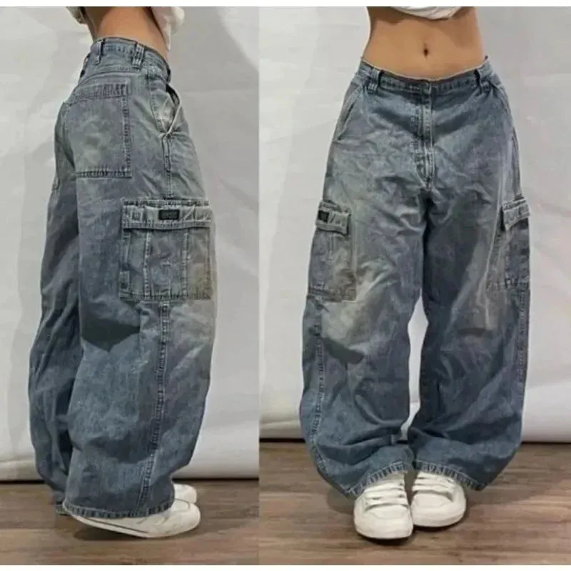 Flytonntore-Streetwear Men Outfits Tomboy Fits -Men Fall Outfits Outwear Streetwear y2k 90s Fashion Streetwear New Harajuku Solid Color Washed Baggy Jeans Men Y2K Fashion Retro Punk Casual Joker Gothic High Waist Wide Leg Pants