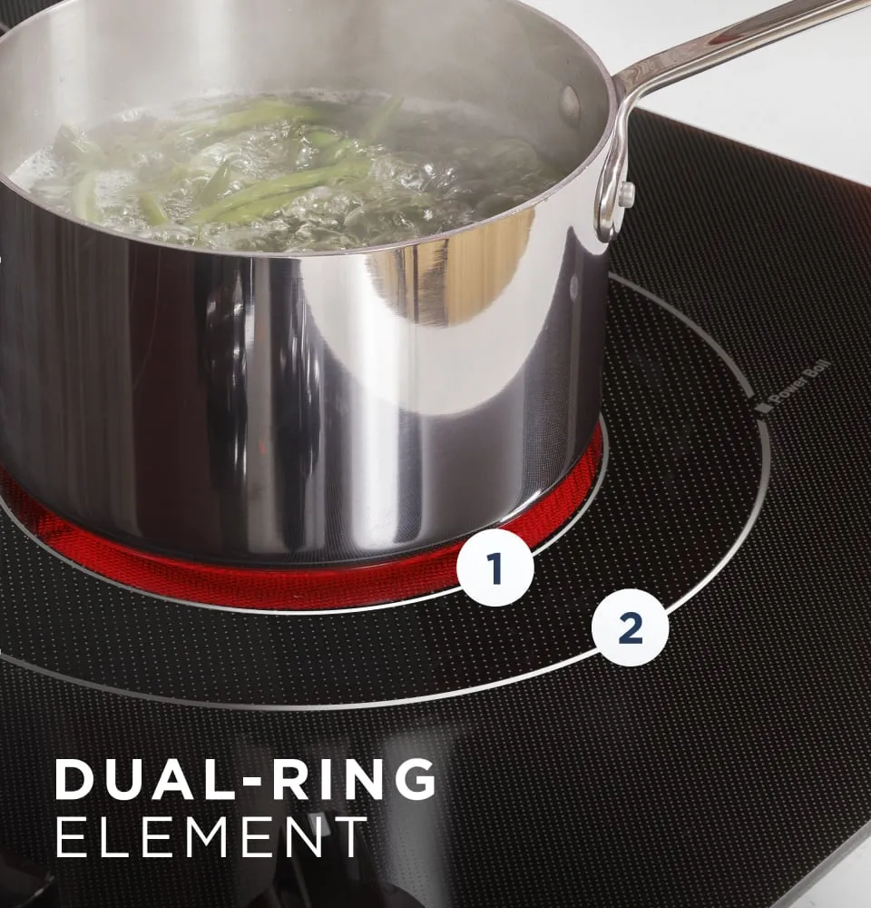 GE 30" Built-In Knob Control Electric Cooktop JEP5030DTBB