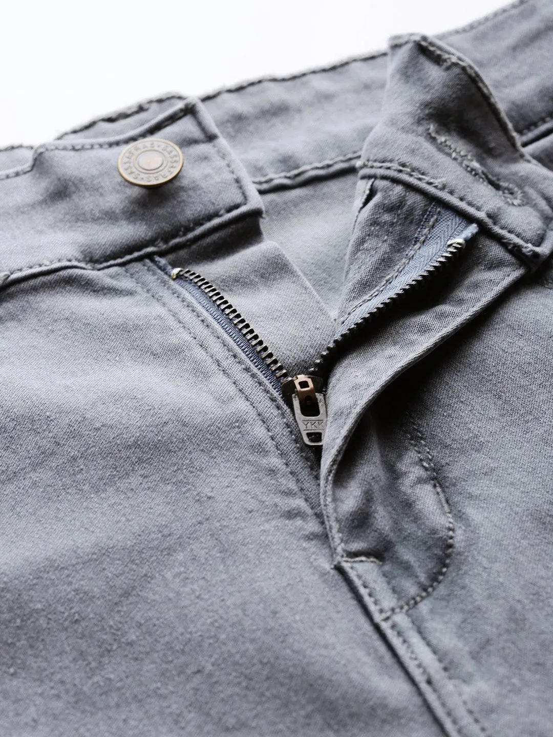 Grey Basic Regular Jeans