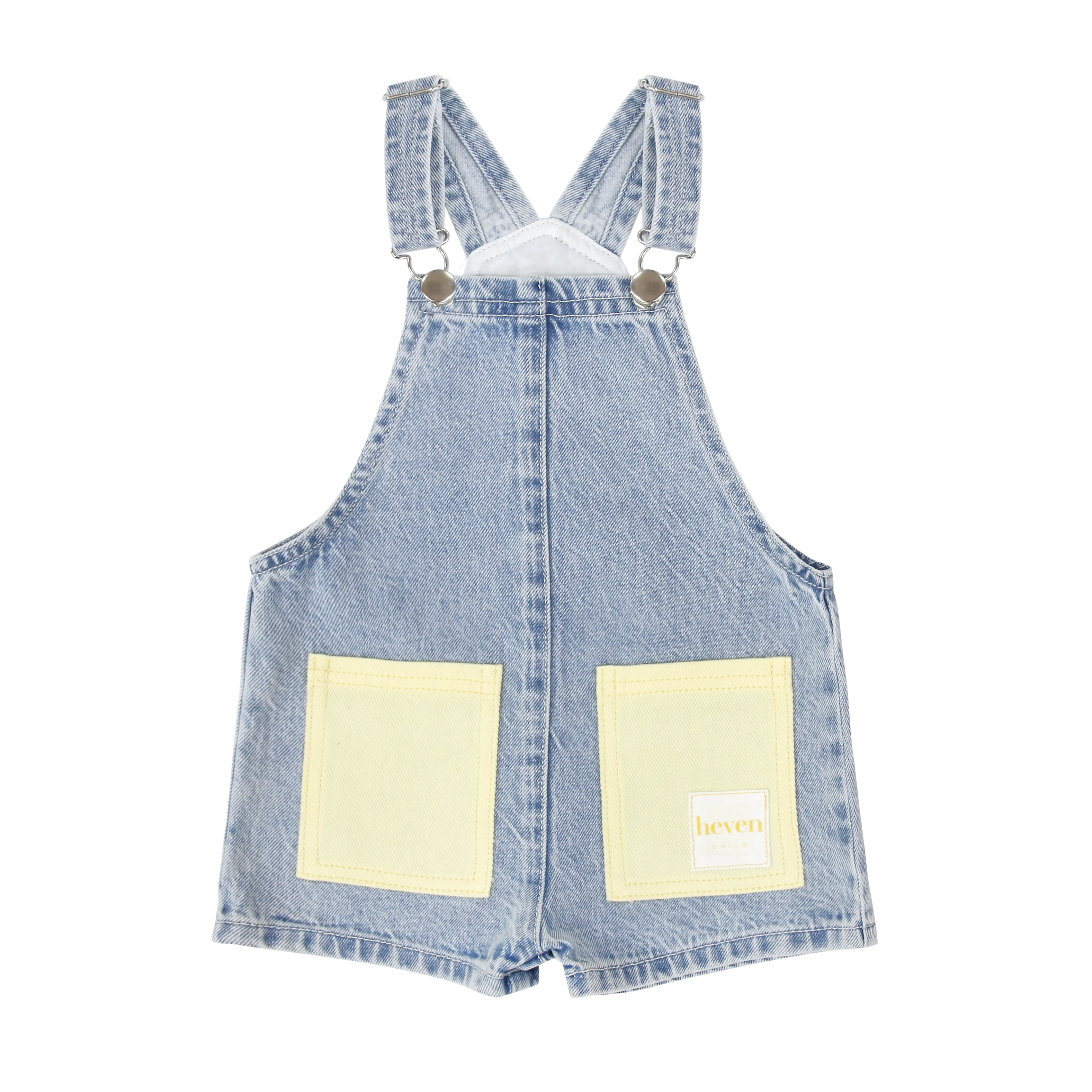 HEVEN CHILD POCKETS DENIM OVERALLS