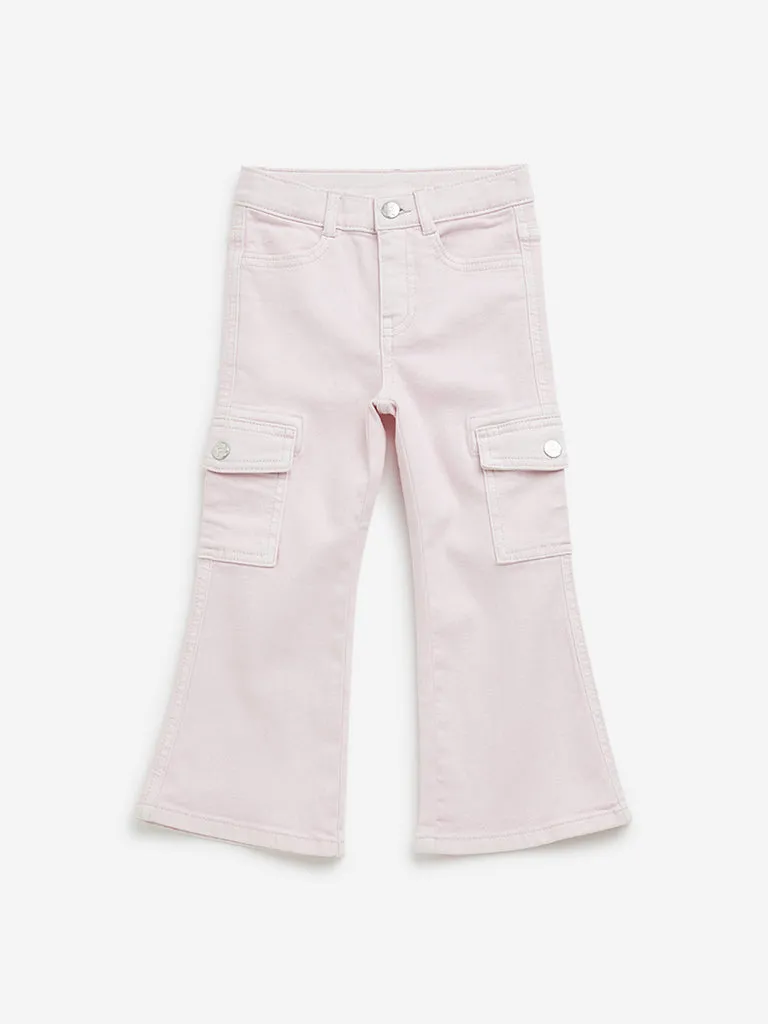 HOP Kids Pink Straight - Fit High - Rise Jeans