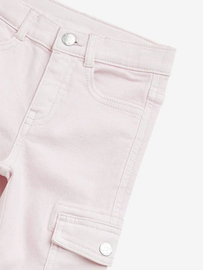 HOP Kids Pink Straight - Fit High - Rise Jeans