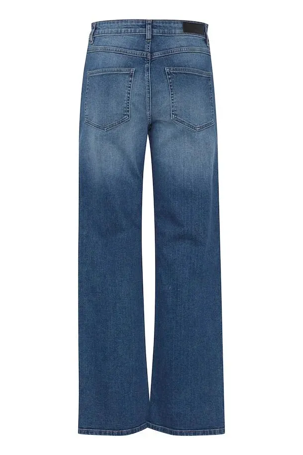 ICHI Medium Blue Twiggy Jeans