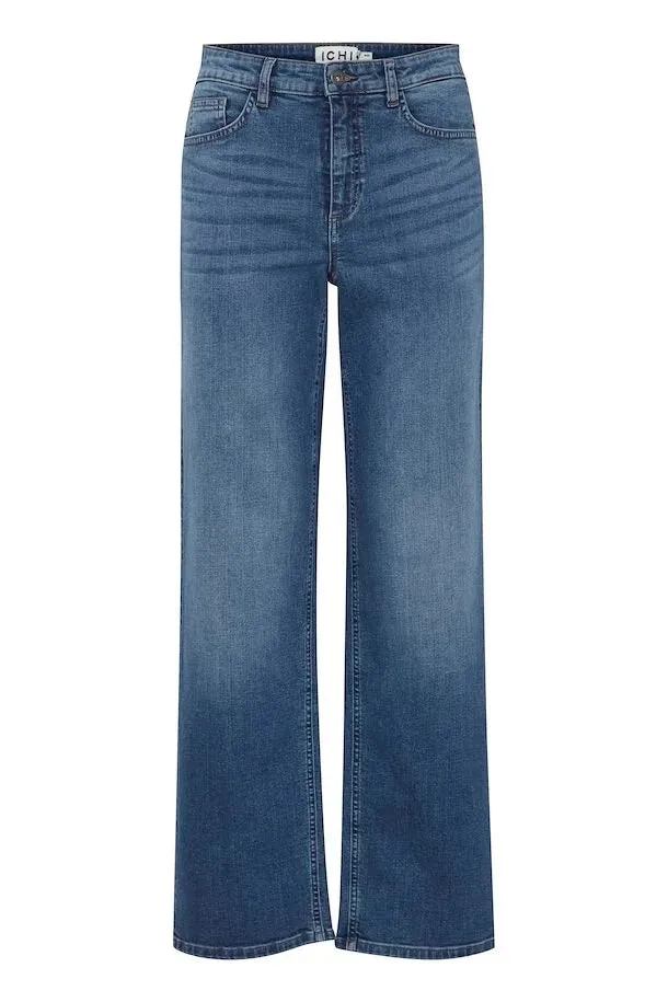 ICHI Medium Blue Twiggy Jeans