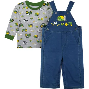 Infant Farm Scene Overalls
