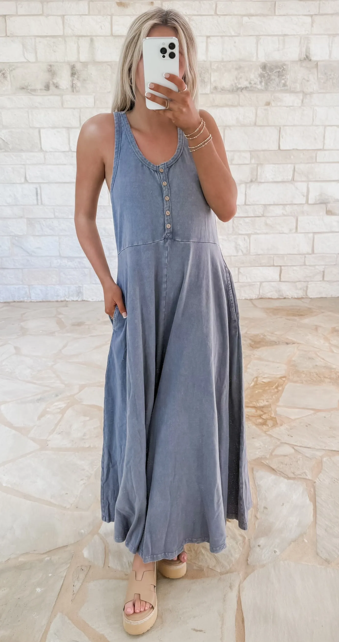Kennedy Mineral Washed Jumpsuit