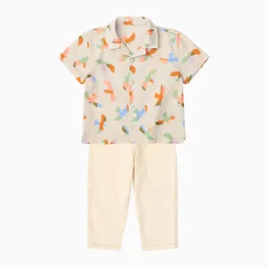 KIDLY by MORI Muslin Shirt and Jean Outfit