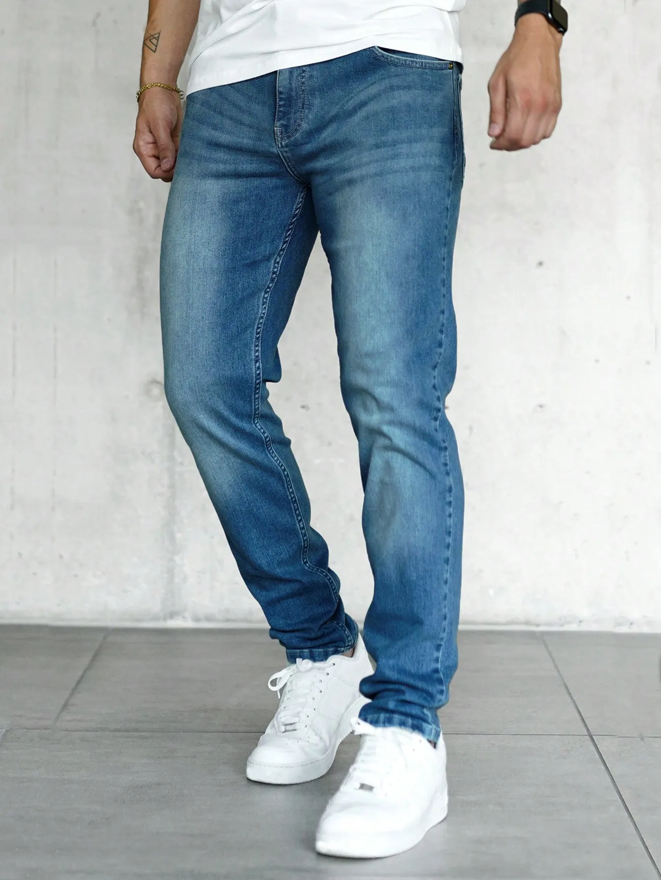 Men Slant Pocket Jeans