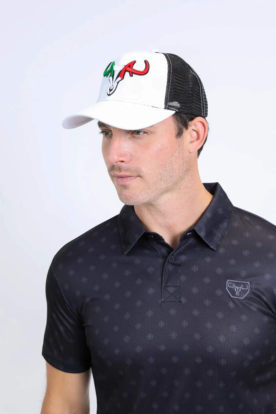 Mens MEXICO 3D Logo Baseball Cap - White