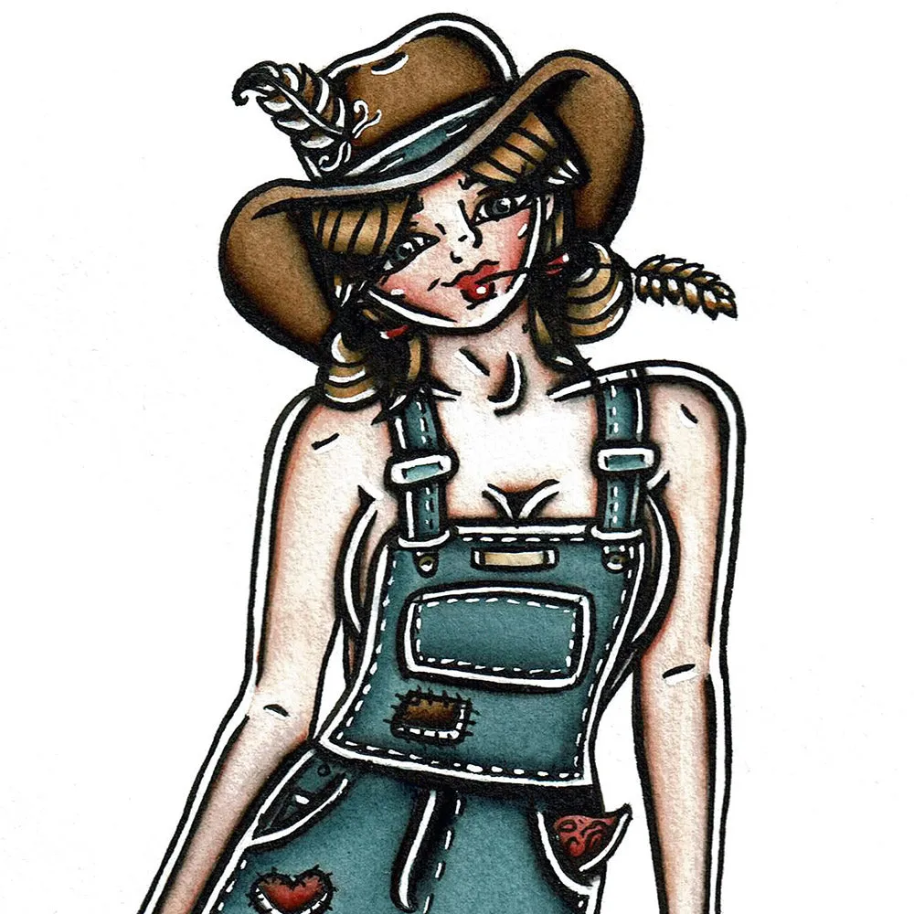 Moonshiner Pinup Original Painting