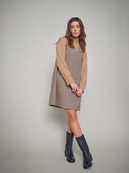 Mos Mosh Aima Cashmere Highneck Jumper-Tannin-165720