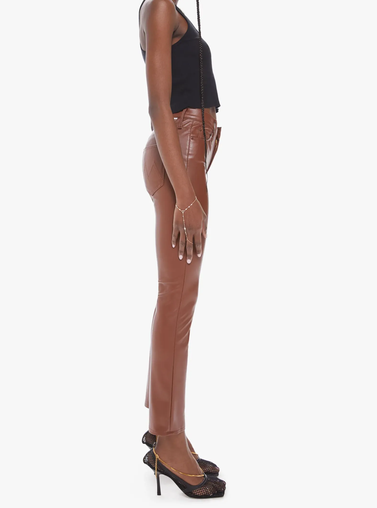 Mother Denim - The Midrise Dazzler Ankle - Friar Brown