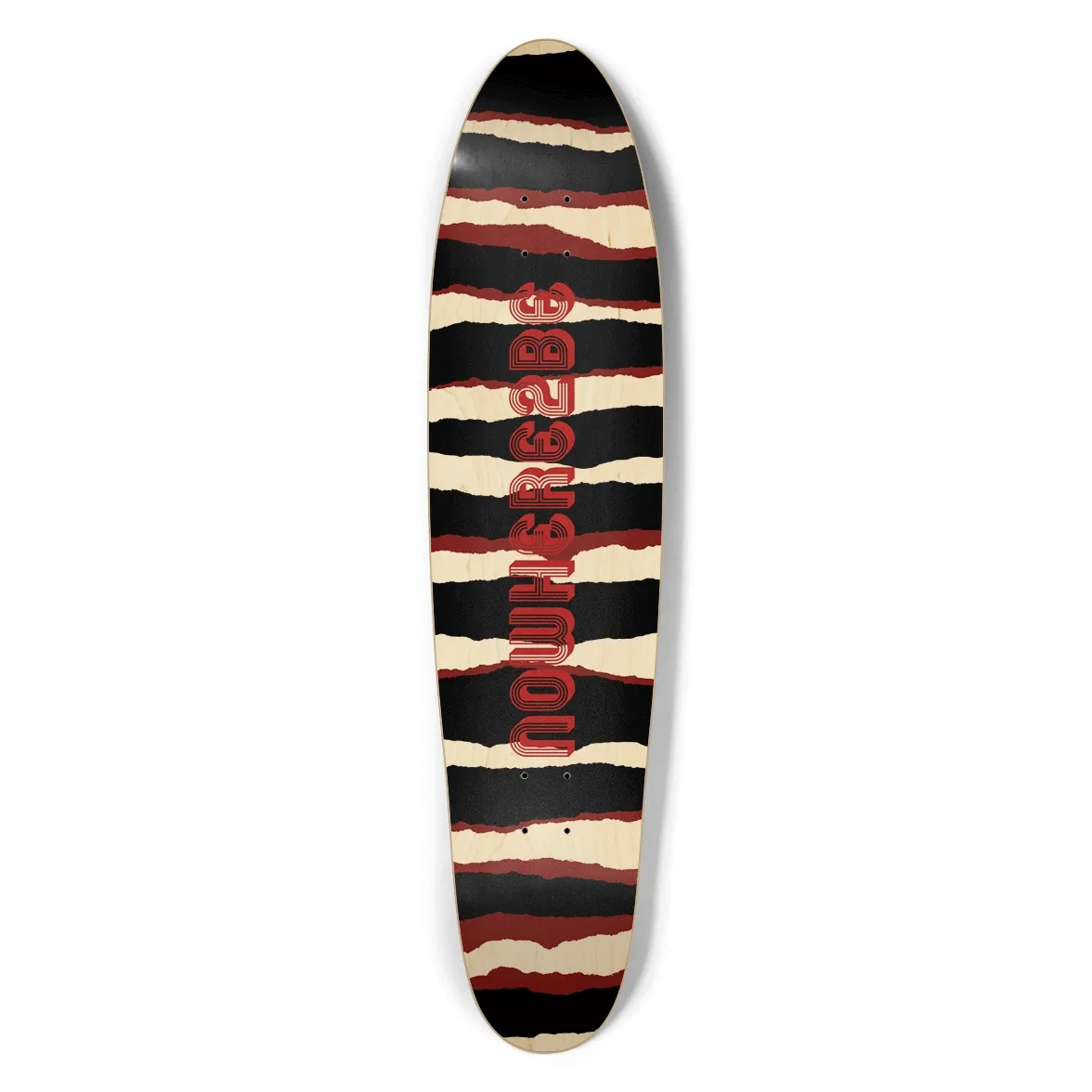 Nowhere2be Crazy Zebra Longboard