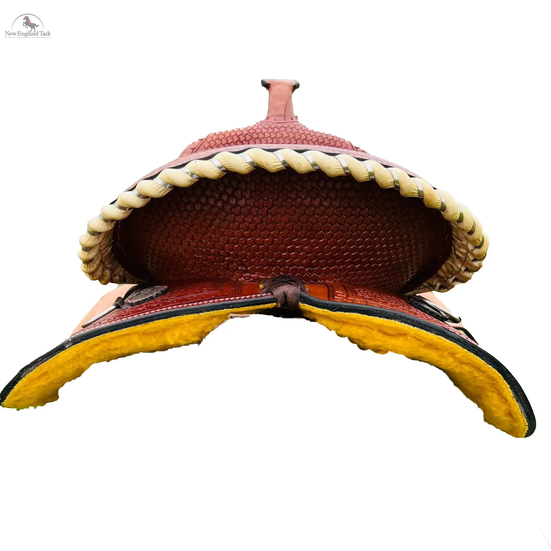 Resistance Western Pleasure and Trail Saddle with Basket Weave Tooled- 15, 16, 17, 18 inch