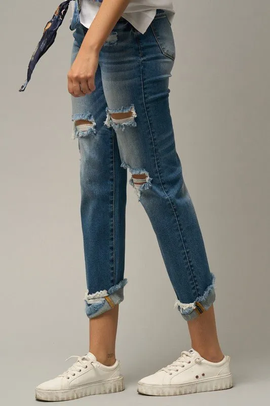 Ripped Boyfriend Jeans