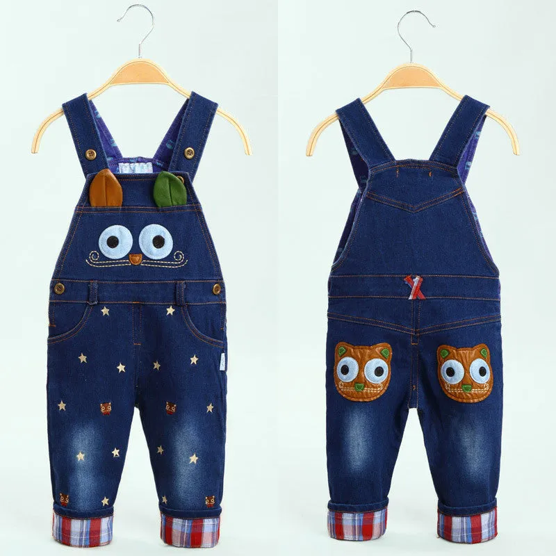 Spring baby rompers Animal Boy's Girl's Jumpsuit roupas de bebe Denim Overalls infant costumes Baby Clothing