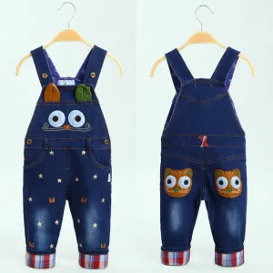 Spring baby rompers Animal Boy's Girl's Jumpsuit roupas de bebe Denim Overalls infant costumes Baby Clothing