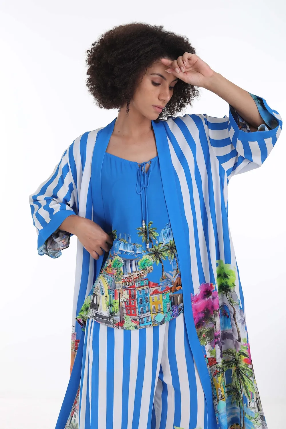 ST TROPEZ - KIMONO SHRUG (LONG)